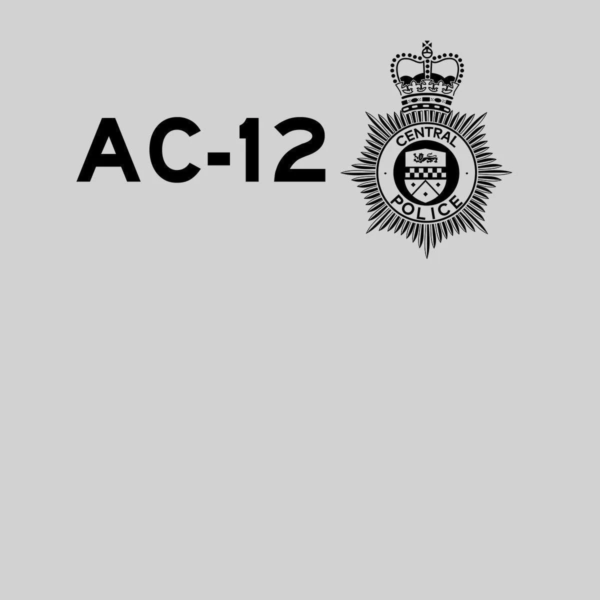 AC-12 Kids Printed BBC TV Series 6 T-Shirt Inspired By Police Logo T-shirt for Kids