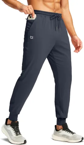 G Gradual Men's Joggers with Zipper Pockets Workout Track Pants Stretch Sweatpants for Men Athletic, Gym, Running