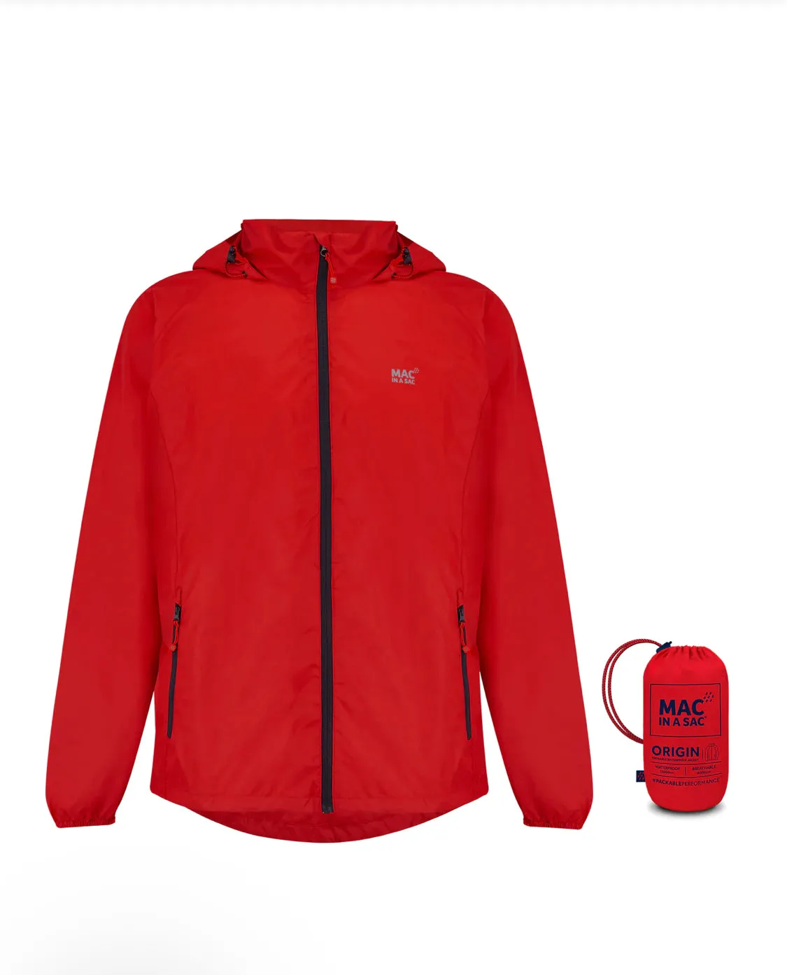 Mac In A Sac Jacket Adult Red
