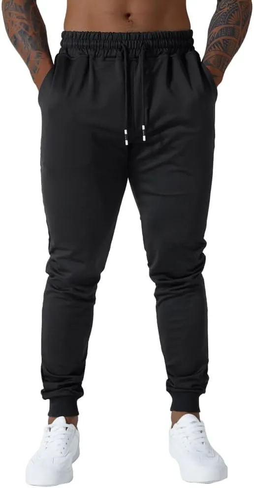 Men's Slim fit Jogging Pants, Suitable for Running and Fitness Activities, Bottom Binding Sports Pants