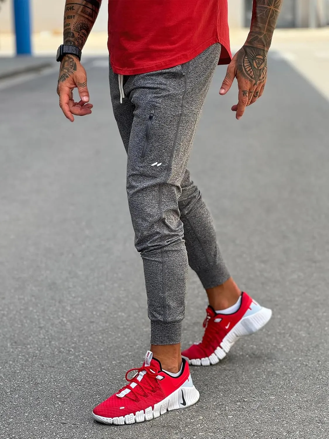 Men's Softest Performance Athletic Workout Jogger Sweatpants Cycling Fitness Running