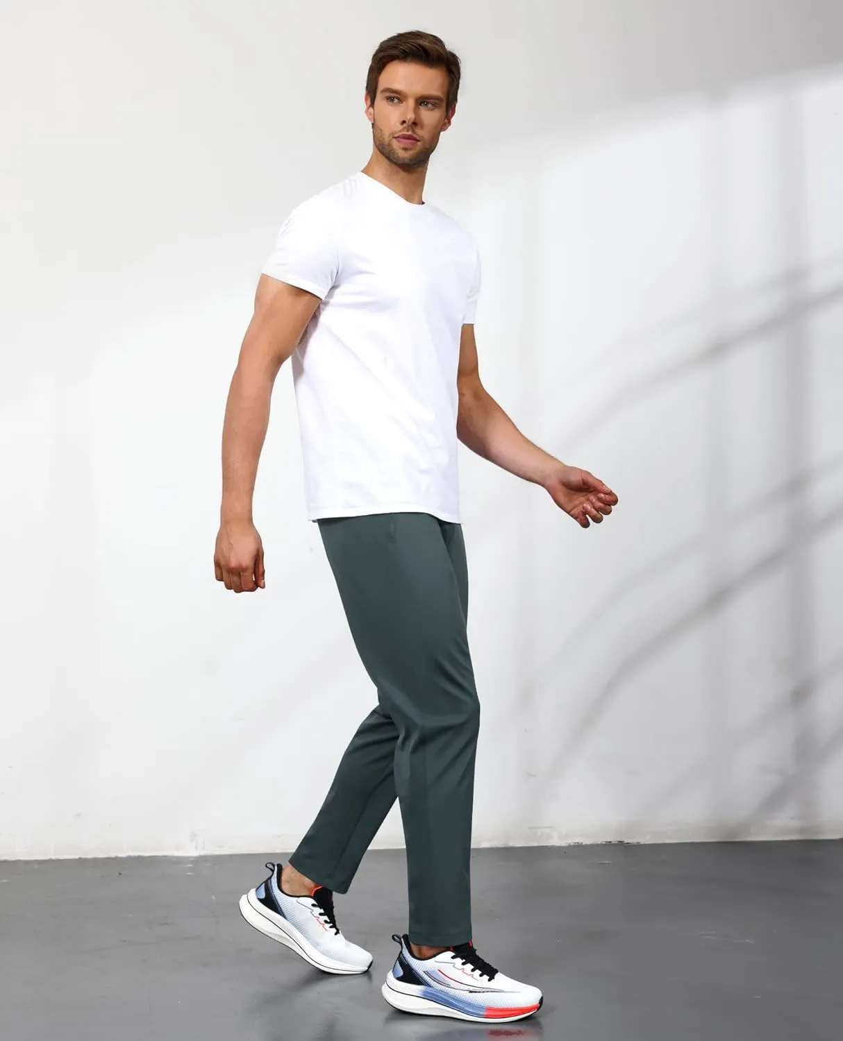 Men's Sweatpants with Zipper Pockets, Athletic Joggers Pants for Running, Workout, Outdoor