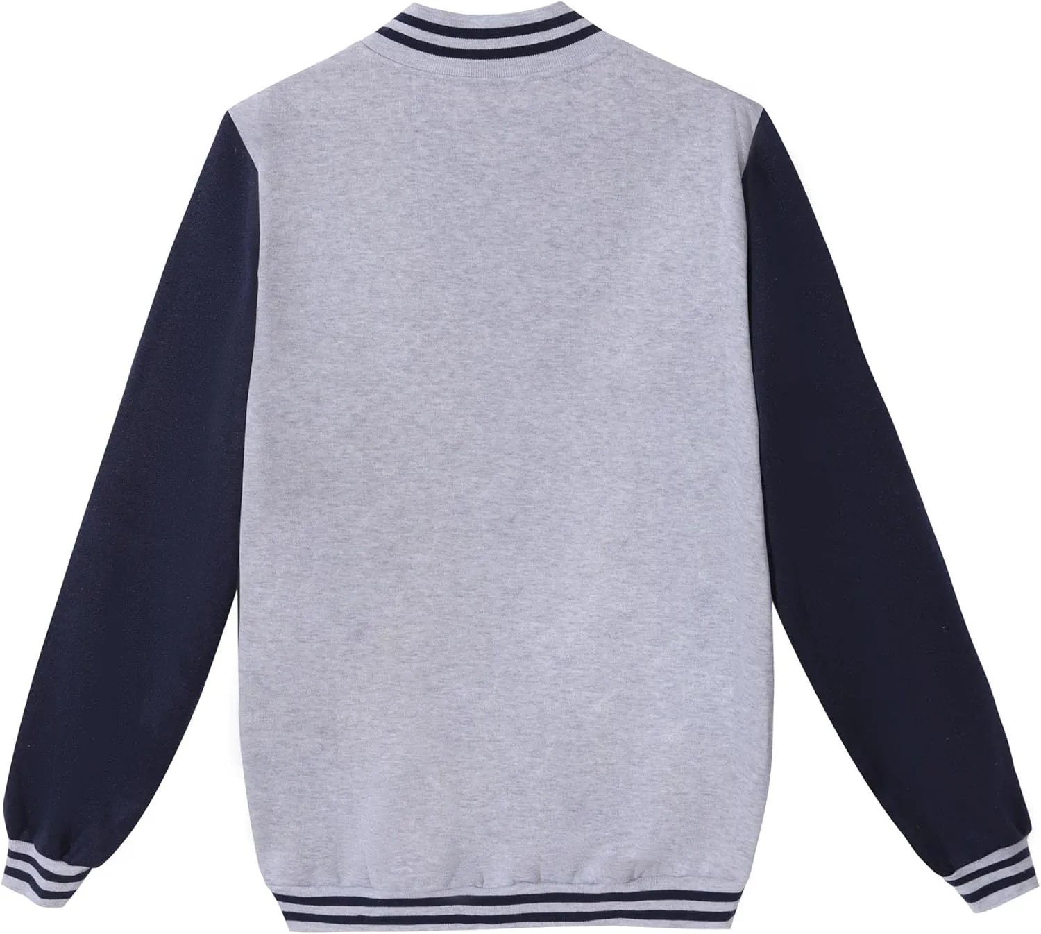 Mowbeat Women Baseball Jacket Varsity Uniform Unisex Adult Long Sleeve Casual Loose Cardigan Men's Track Jacket
