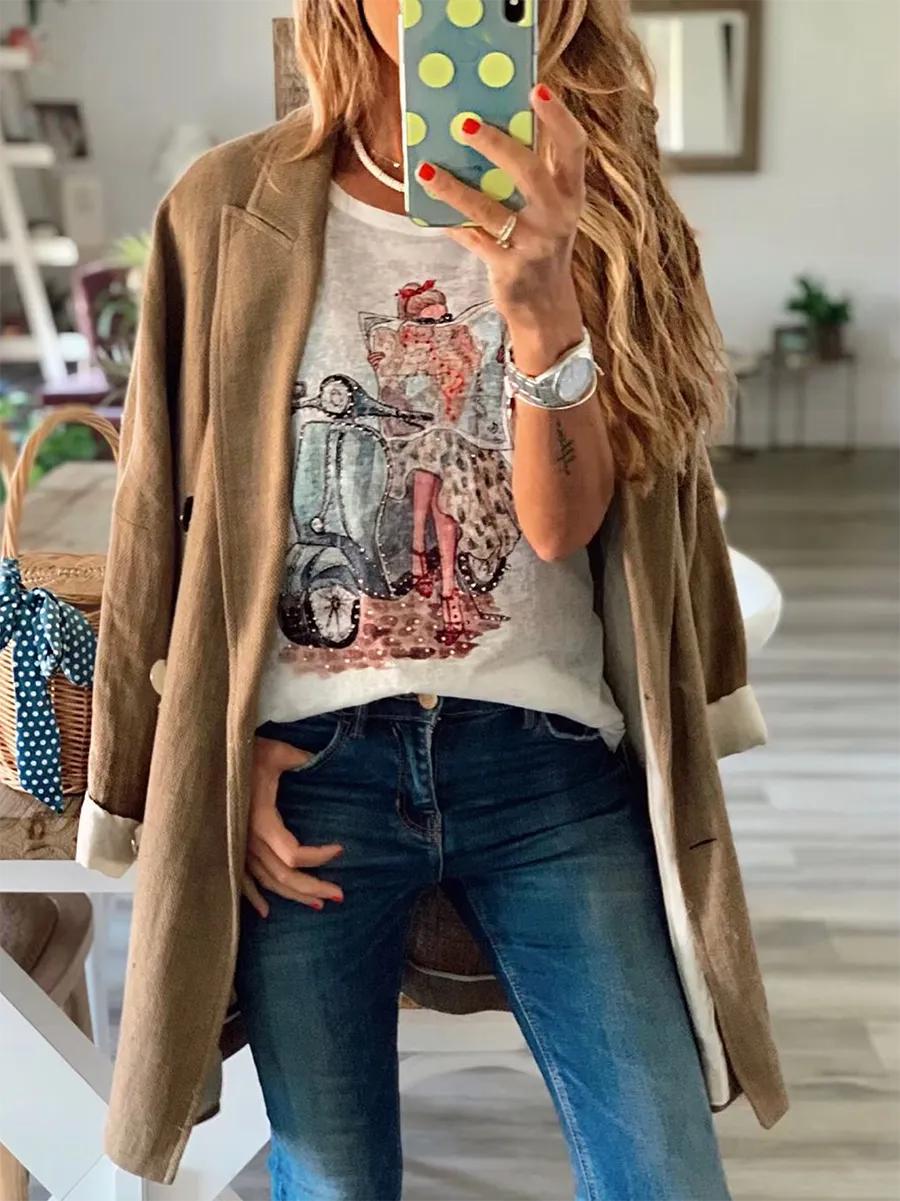 Printed Short Sleeve T-Shirt