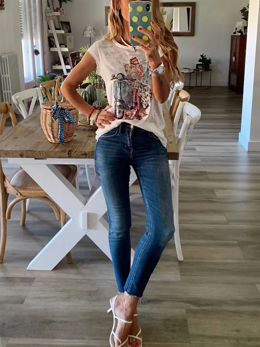 Printed Short Sleeve T-Shirt