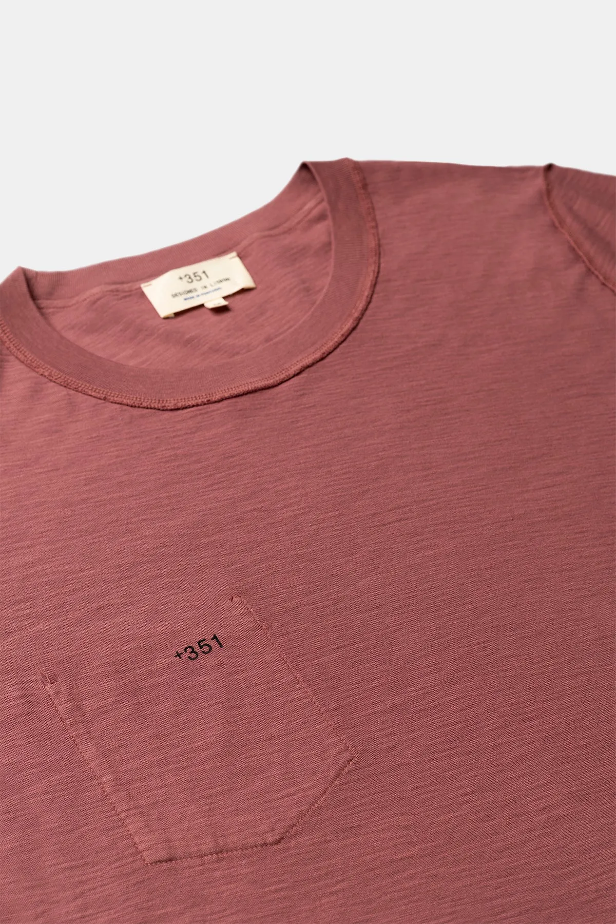 T-SHIRT REVERSIBLE RIB AUBERGINE