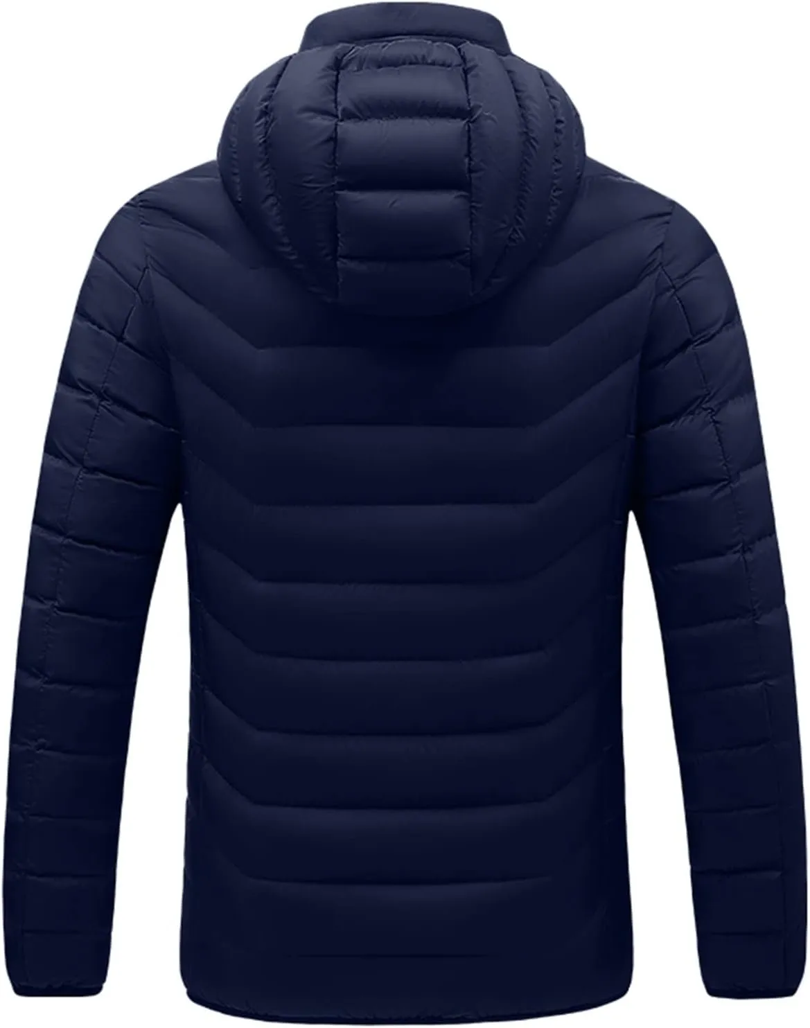 Teen Boys Quilted Jacket, Classic Long Sleeve Full Zip Parka Jacket Work Padded Jacket Repellent Work Winter Jackets for Men