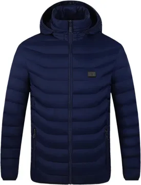 Teen Boys Quilted Jacket, Classic Long Sleeve Full Zip Parka Jacket Work Padded Jacket Repellent Work Winter Jackets for Men