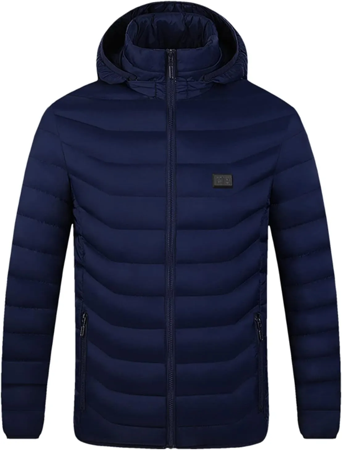 Teen Boys Quilted Jacket, Classic Long Sleeve Full Zip Parka Jacket Work Padded Jacket Repellent Work Winter Jackets for Men