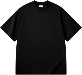 Unisex 285gsm Heavyweight Oversized T-Shirt Drop Shoulder Streetwear Tee for Men Women Combed Cotton Casual Shirts