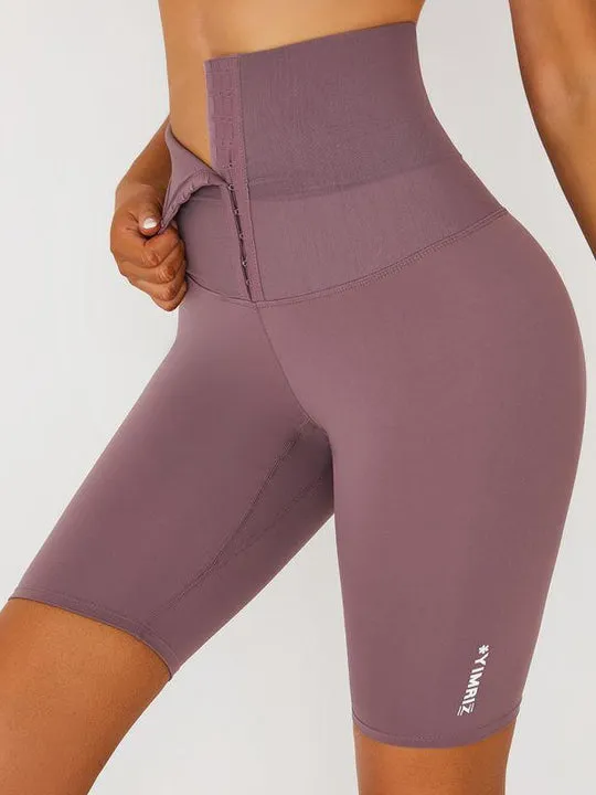 ZASUWA Female Cross Back Sports Corset Short Tracksuit